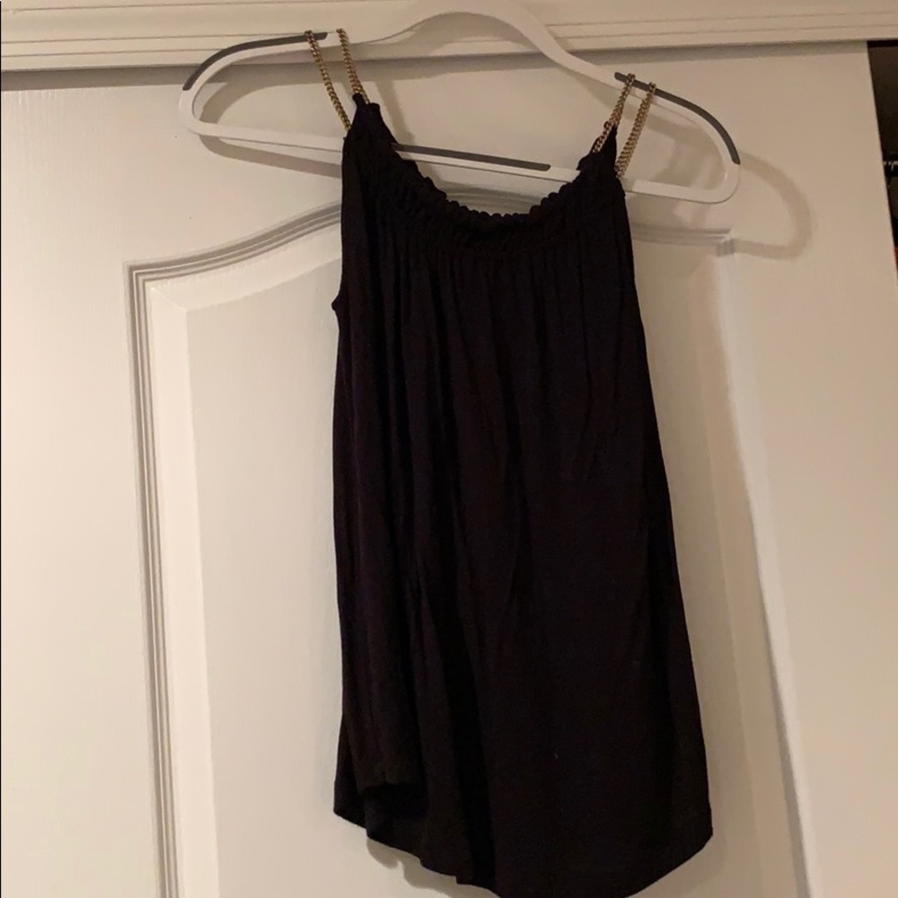 Black Tank with Chains